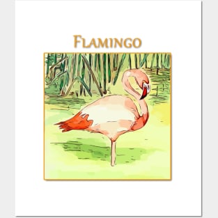 Flamingo Posters and Art